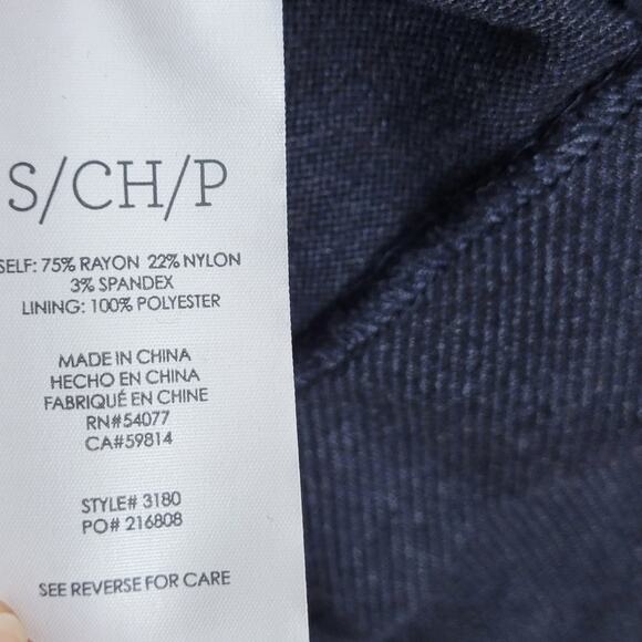 CAbi Stretch Ponte Harbour Navy Jacket #3180 - Picture 6 of 7